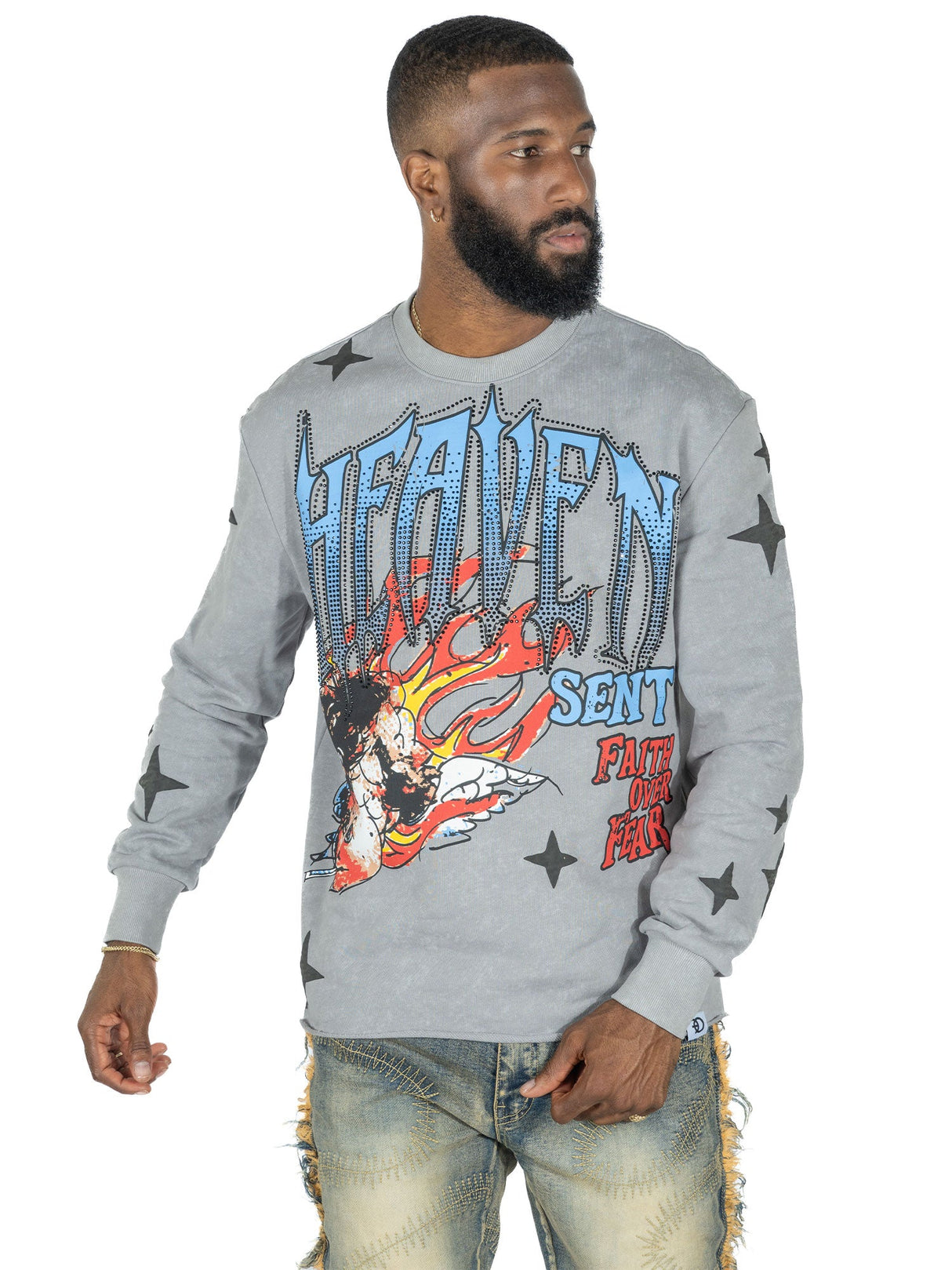 Frost Original F4330 Heaven Sent Crewneck Sweatshirt - Gray