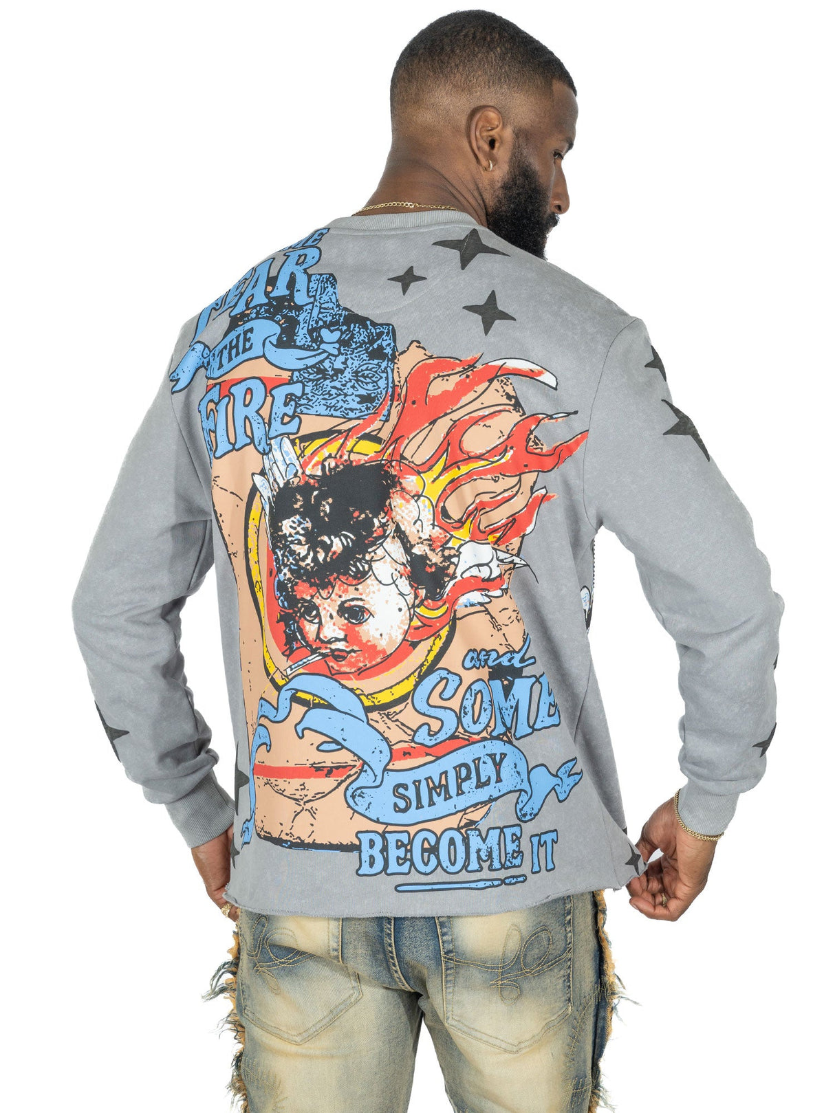 Frost Original F4330 Heaven Sent Crewneck Sweatshirt - Gray