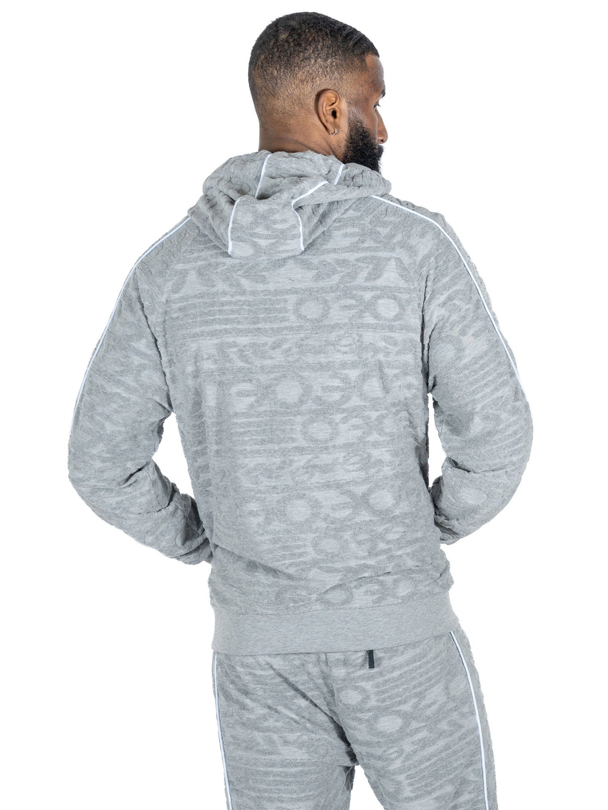 Frost Original F4378 Baroque Burn Out Terry Set - Gray