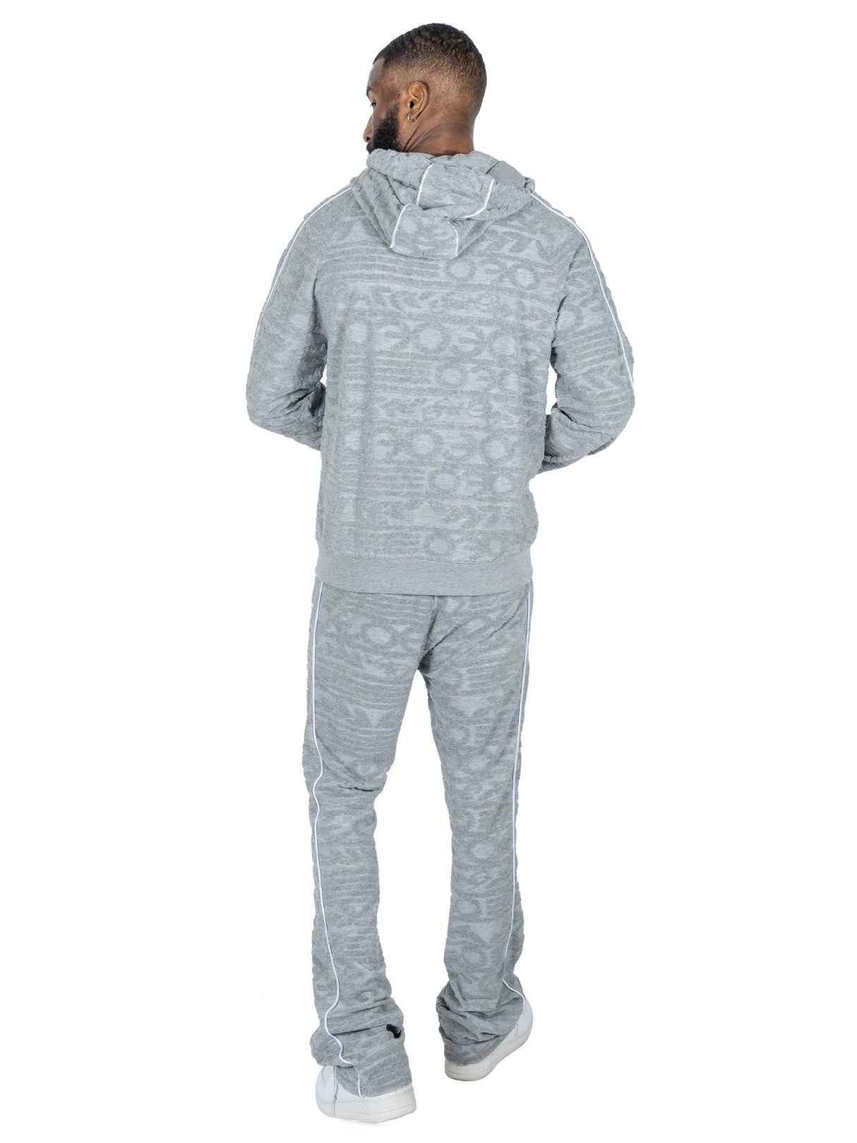 Frost Original F4378 Baroque Burn Out Terry Set - Gray