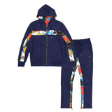 Frost Original F5220 Alonzo Suede Reversible Jacket Set - Navy