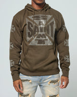 Fwrd Saint Rhinestone Fleece Hoodie Multi Colors