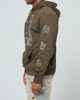 Fwrd Saint Rhinestone Fleece Hoodie Multi Colors