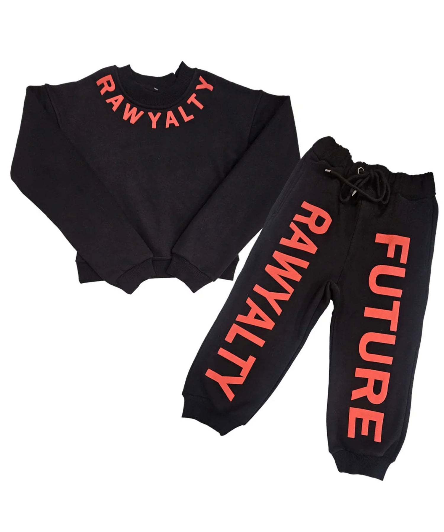 Rawyalty Kids Top & Bottom Silicon Set Black DripNationIL