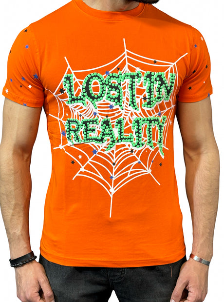 Focus T Shirt Lost in Reality Applique Multi Colors