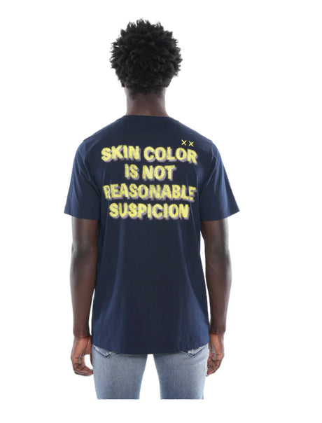 Cult - T Shirt - Skin - Navy / Yellow