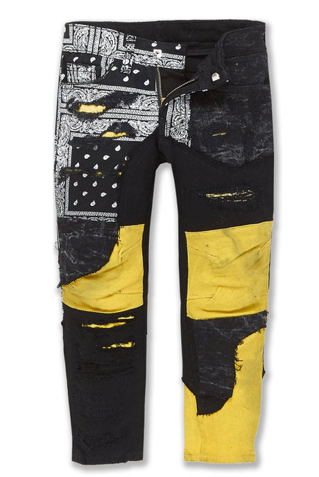 Stylish black and yellow color combination