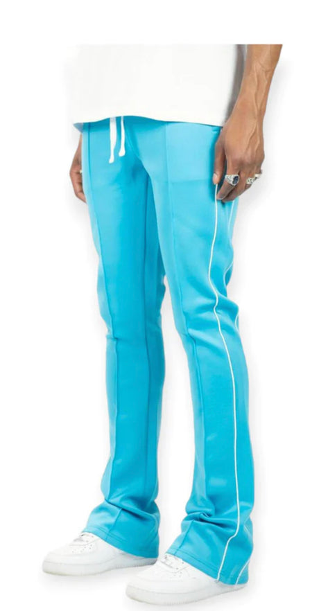 Rebel Mind Stacked Pant Light Blue - Front View