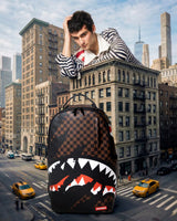 SprayGround Claw Tear Check Dlxsv Backpack