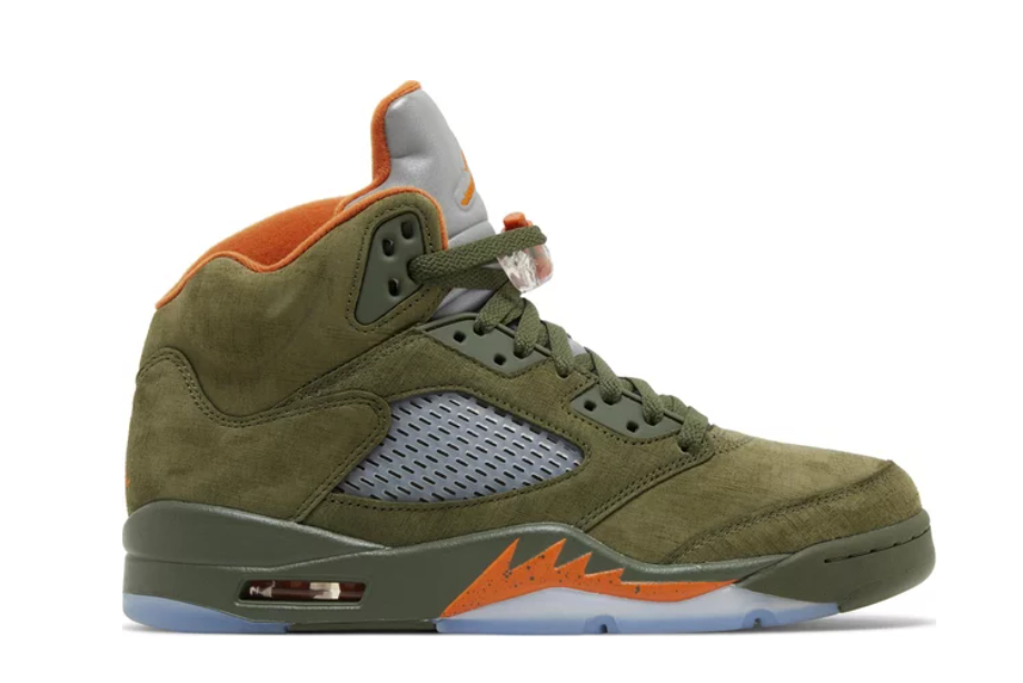 Nike Jordan 5 High Top Army Olive â Premium Comfort