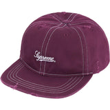 Supreme Distressed Script 6 Panel Hat Multi Colors