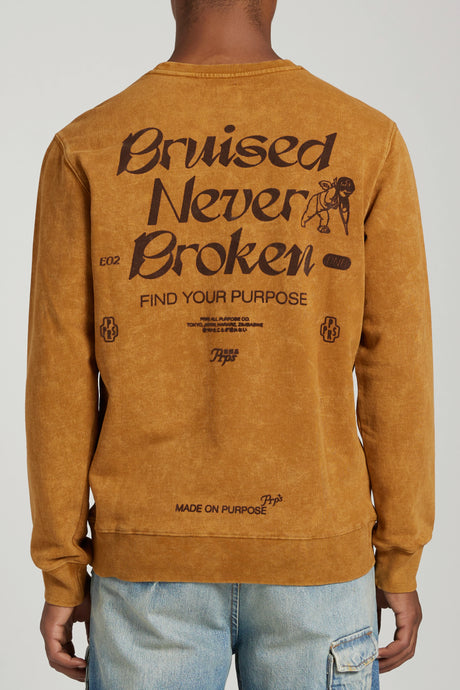 PRPS - Sweater- Borehole Crew Neck - Spice / Brown