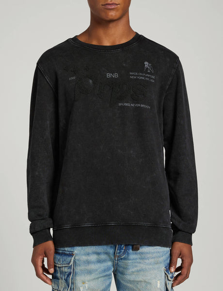 PRPS - Sweater- Parkade Crew Neck - Black Acid