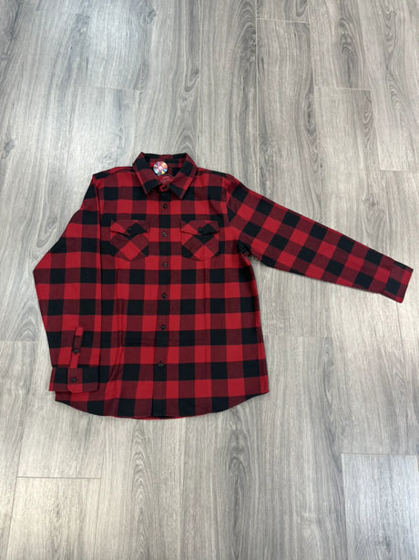 Anti Social - Flannel - Red Buffalo Plaid