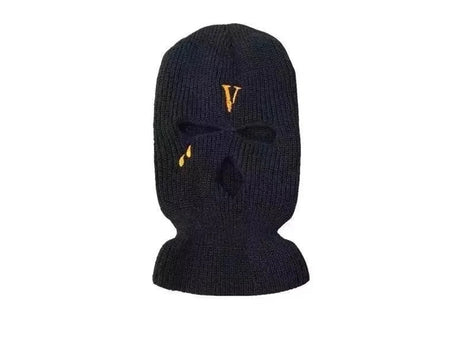 Ski Mask - V Lone - Black/Orange