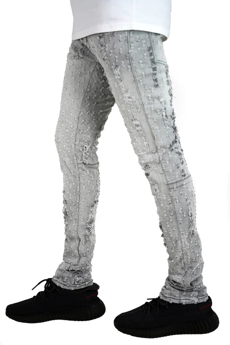 Focus - Jeans - Pin Distressed - Grey