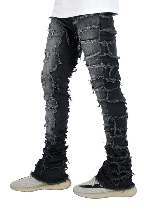 Focus - Jeans - Super Stacked - Black Wash