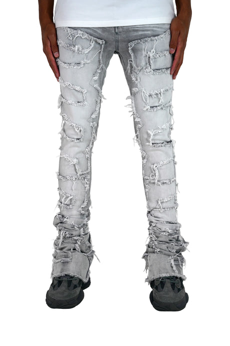 Focus - Jeans - Super Stacked - Grey