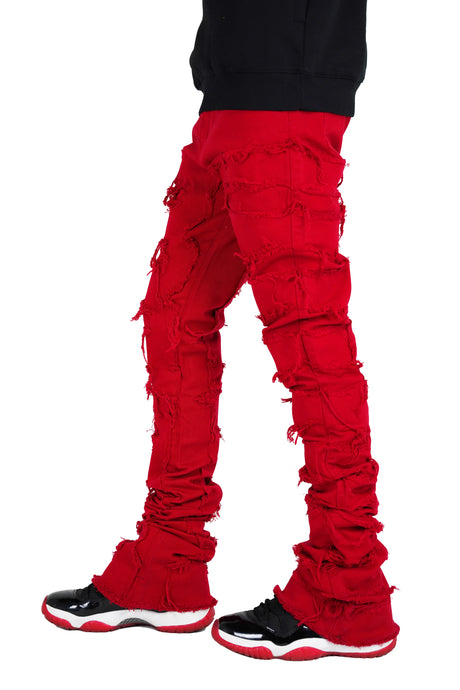 Focus - Jeans - Super Stacked - Red