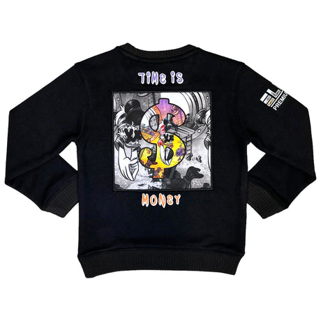 Elite- Kids- Sweatshirt - Time is Money - Black