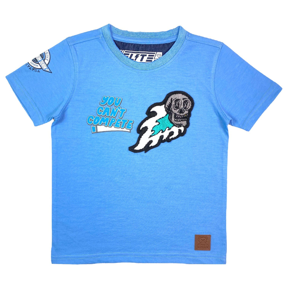 Elite- Kids- T Shirt - You Can't Compete - Blue