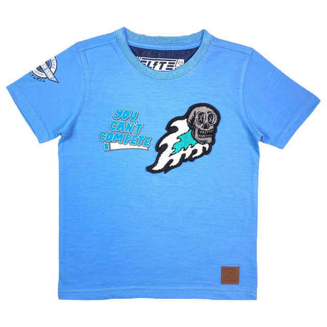 Elite- Kids- T Shirt - You Can't Compete - Blue