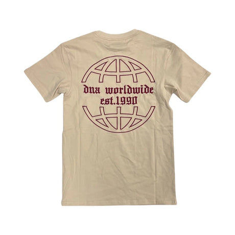 DNA - T Shirt - DNA Worldwide - Tan / Burgundy