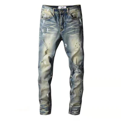 DNA - Jeans - Indigo - Blue Black Paint spot