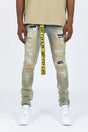 GFTD - Jeans- Scotty Blue- Yellow Belt