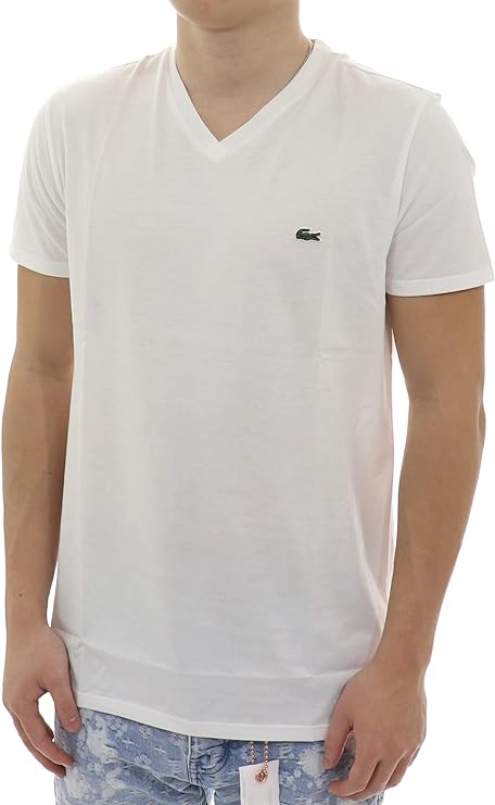 Lacoste - T Shirt - V Neck - White