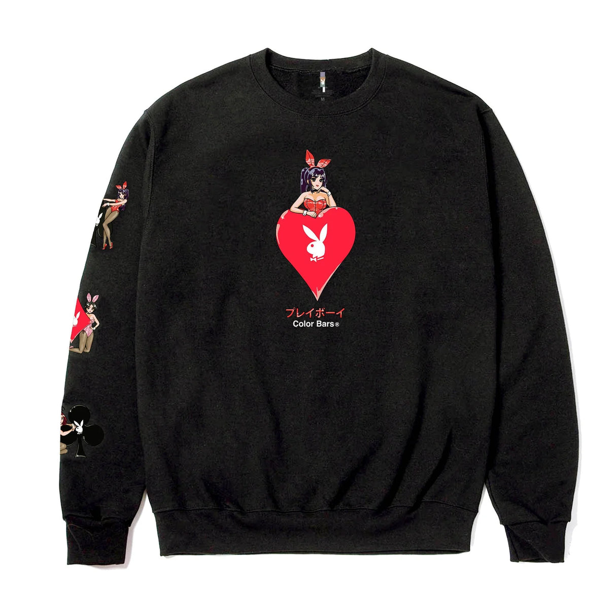 Playboy - Sweater - Heart Girl - Black/Red