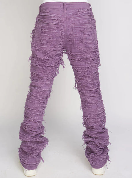 Politics - Stacked Pants - Thrashed - Purple