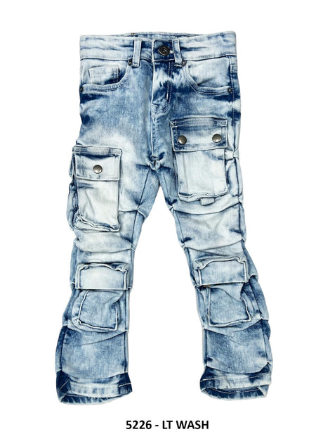 Focus Kids Cargo Distressed Stacked Multi Colors