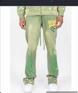 REBEL MINDS BLESSED WASHED STACKED PANTS MULTI COLORS
