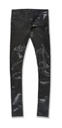 JORDAN CRAIG LEATHER SKINNY PANTS - BLACK