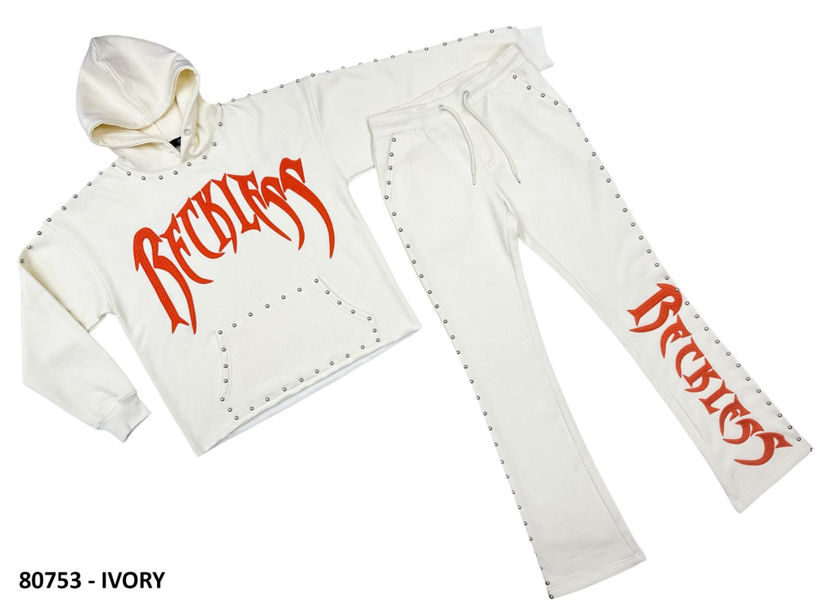 Focus Reckless Stud Stacked sweatpants Multi-Colors (Pants Only)