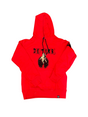 Denim City - Hoodie- Deep Thinker - Red