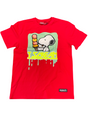 Peanuts - T Shirt - Ice Cream - Red