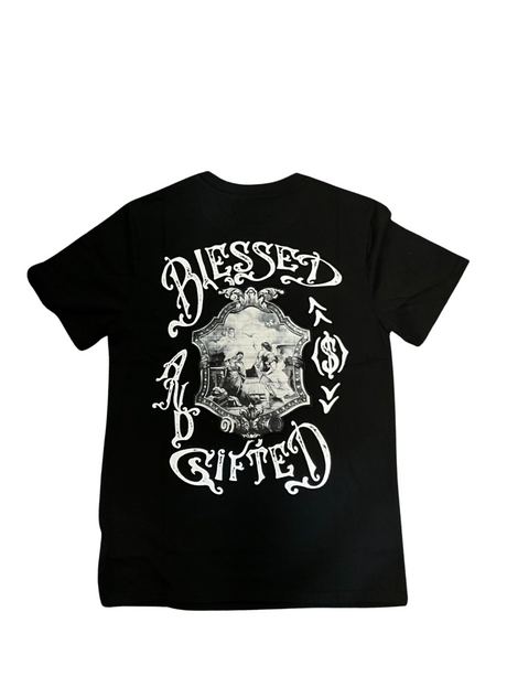 Rebel Minds Blessed Graphic T-Shirt – Front View