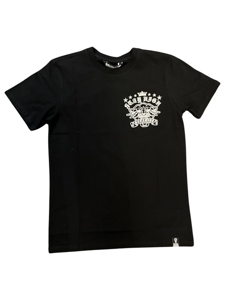 Rebel Minds Paradise Embroidered T-Shirt - Black