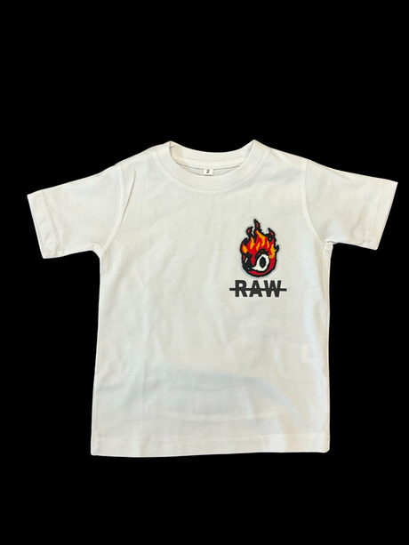 Rawyalty Kids Flame T Shirt White