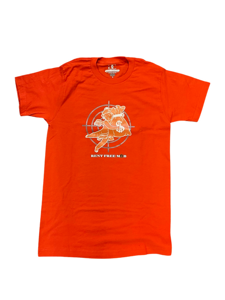 Game Changer - T Shirt - Rent Free Mob - Orange / Orange