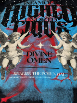 Undrtd Divine Studded Rhinestone 3/4 Sleeve Legacy Prem T-Shirt Black