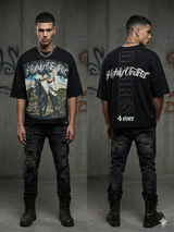 Undrtd Desires Rhinestone 3/4 Sleeve Legacy Prem T-Shirt Multi Colors