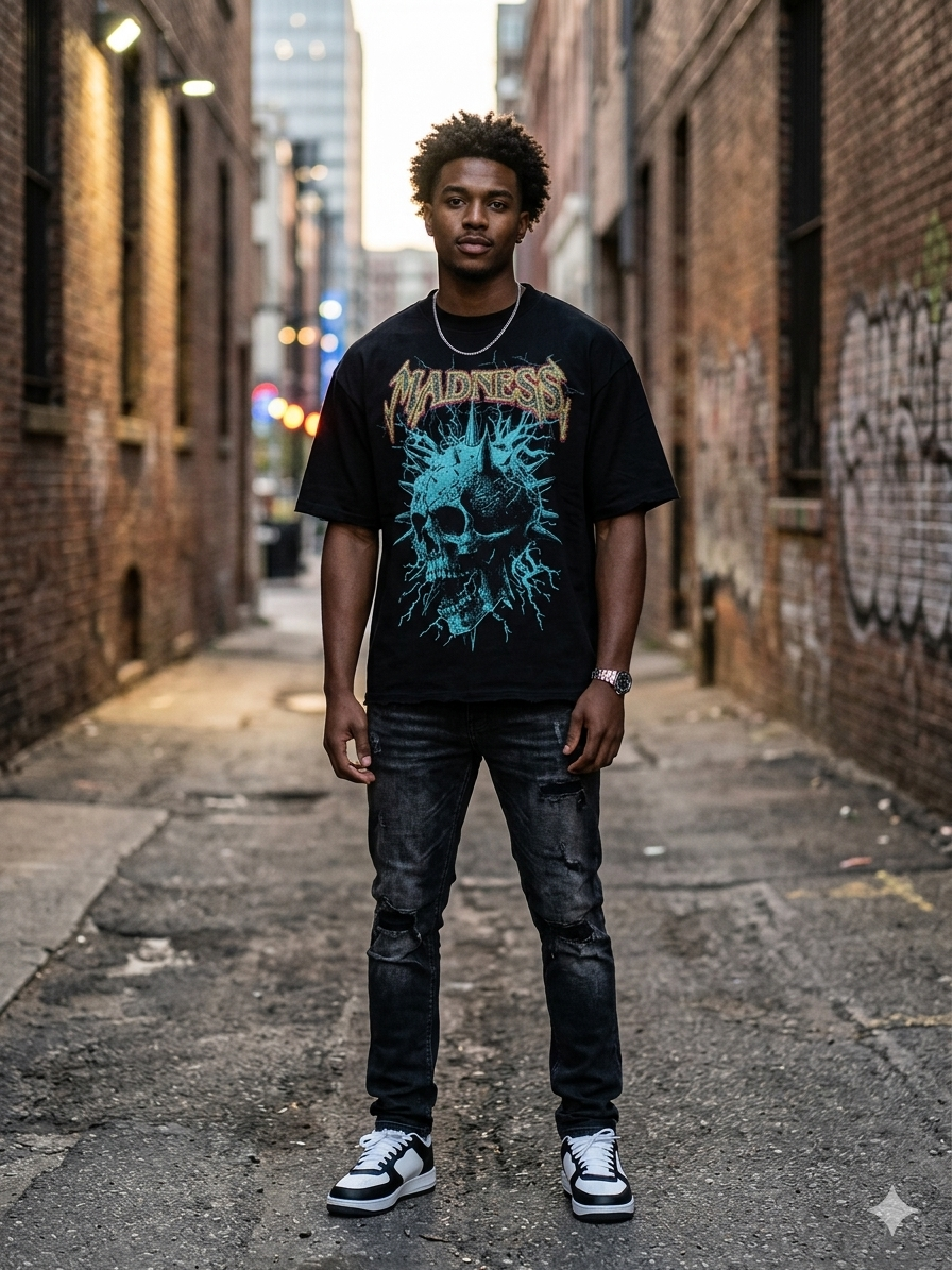 Rare Common Madness Rhinestone T-Shirt Multi Colors