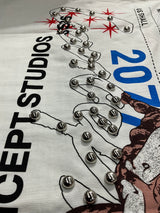 Concept No Weapons Rhinestone Boxy T-Shirt Multi Colors