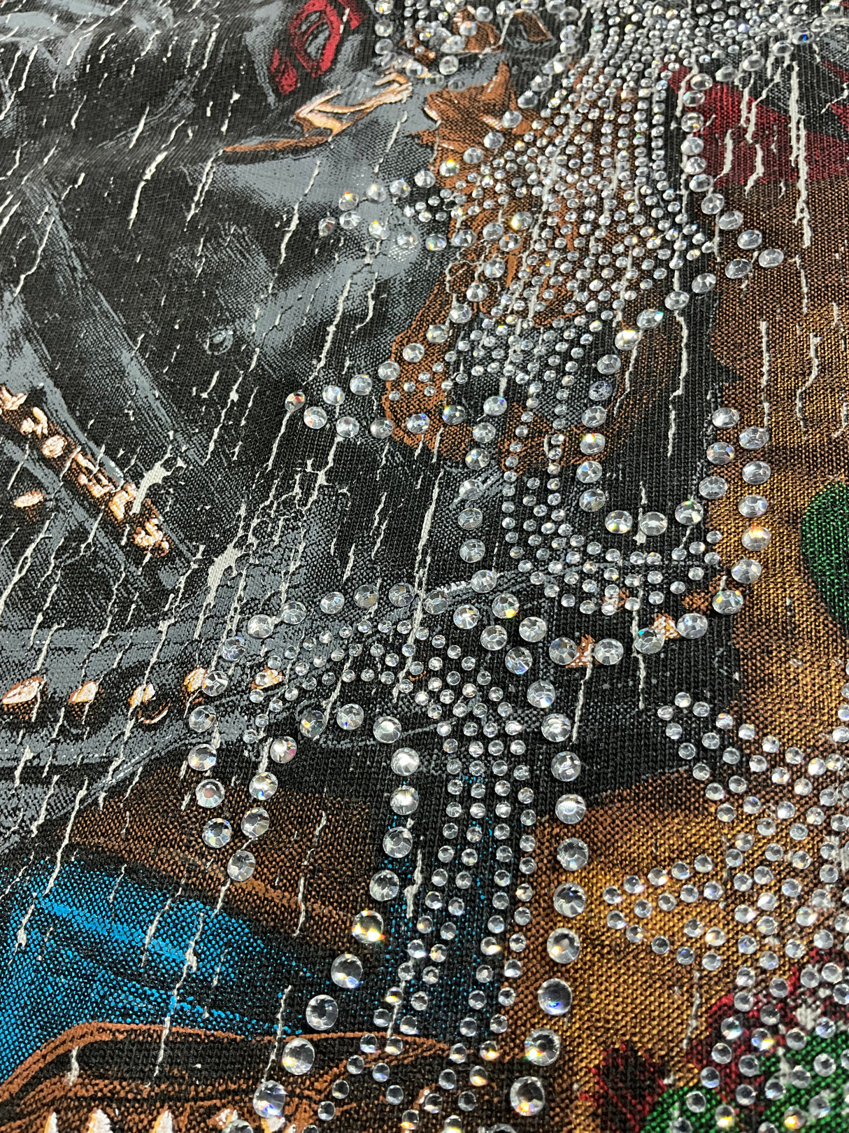 Supply The Last Frontier Studded Rhinestone T-Shirt Multi Colors