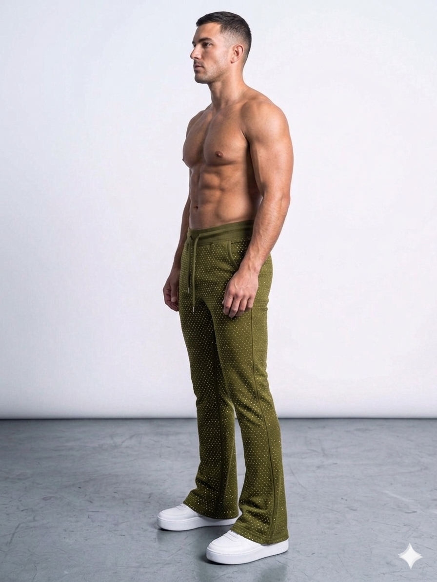 Focus All Stone Stacked Sweatpants Multi Colors