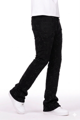 Focus Rhinestone Star Stacked Jeans Multi Colors