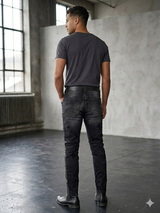Focus Studded Slim Fit Jeans Multi Colors